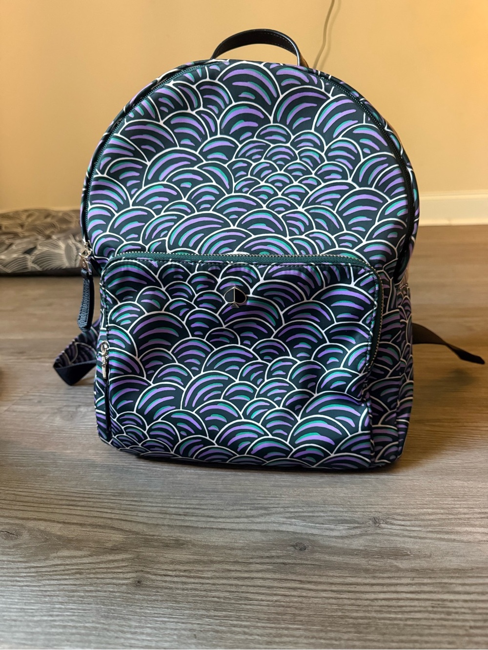 kate spade Purple Teal Patterned Mini Backpack
